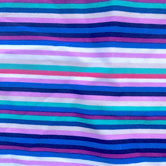 Brand new Lolë Two-piece bathing suit white, blue, pink, size medium - Picture 5 of 6